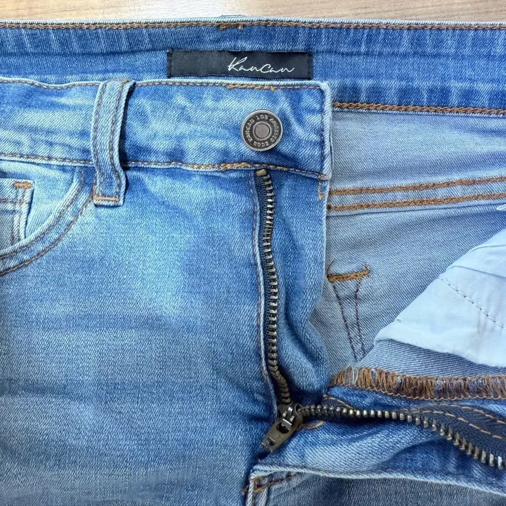 KanCan Blue Jean Shorts Size 27 - Picture 7 of 8